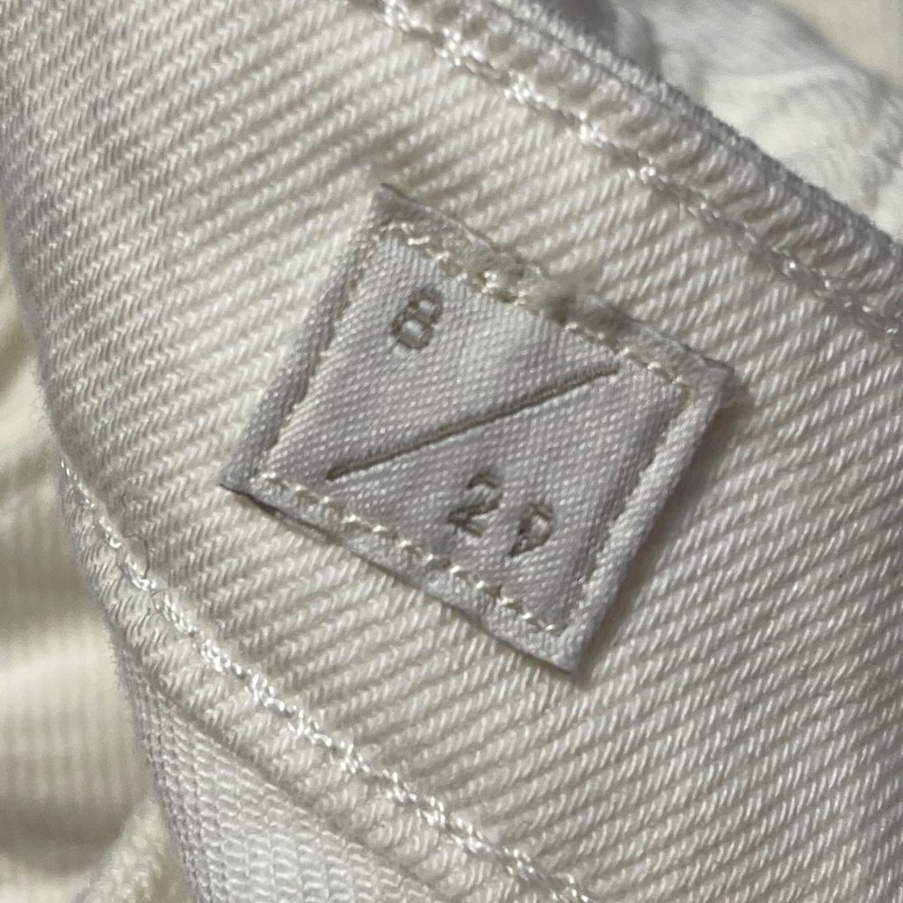 Lucky Brand Women's NWT White Mid Rise Crop Straight Leg Relaxed Jeans Size 8/29 - Picture 5 of 9